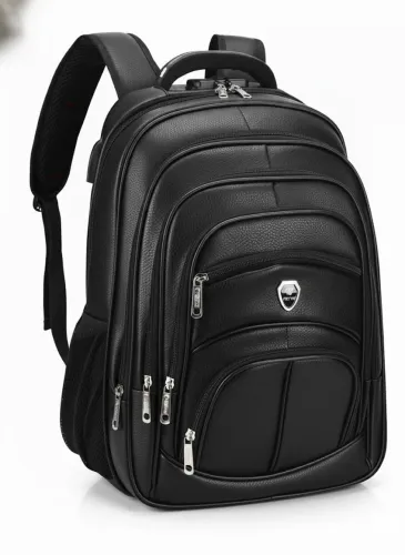 Mochila de couro reforçado impermeável