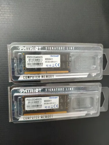 Memória DDR5 32g Notebook Patriot 4800 Mhz Psd532g48002s ( 2 Unidades )