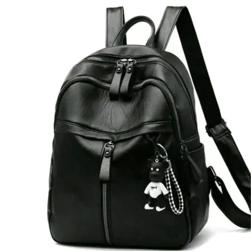 Bolsa Feminina Em Couro Estilo Mochila