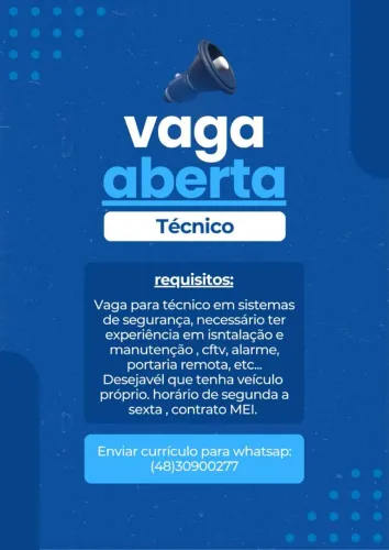 Técnico em sistemas de segurança