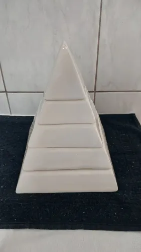 Piramide Box Porta Objetos Enfeite Modulada Usada