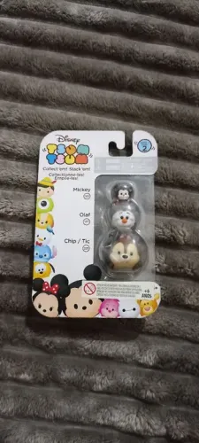 Tsum Tsum Disney - Mickey, Olaf e Chip/Tic