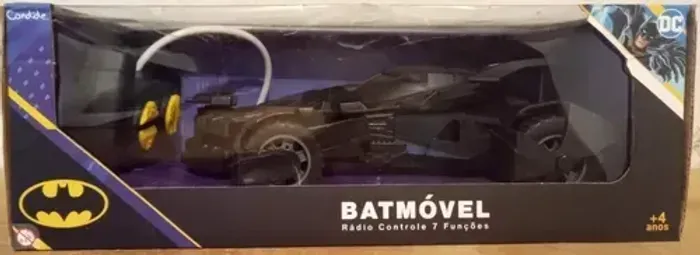 Carrinho Controle Remoto Batmóvel Batman 7 Funções Candide