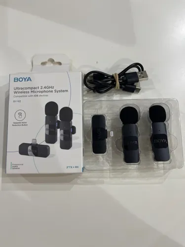 Microfone sem fio Boya BY-V2 para iOS