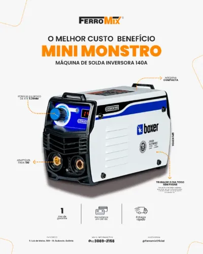 Inversora de Solda TOUCH 145 - Mini-Monstro da Solda: Potente e Compacta!