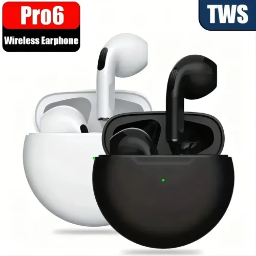 Fone de ouvido sem fio bluetooth pró 6