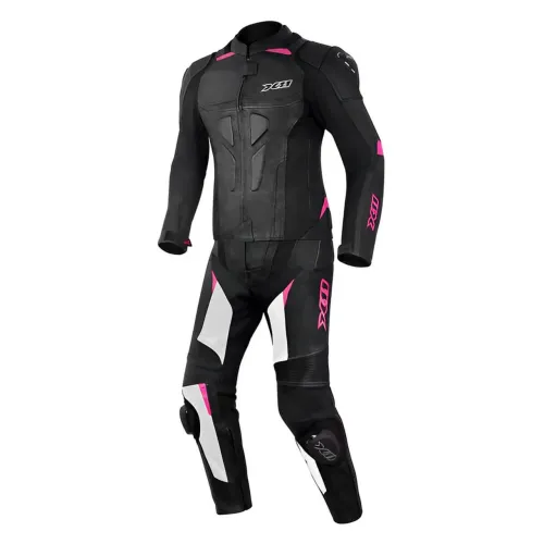 Macacão Motociclista X11 Speed 2 2 peças Couro Fem. Pt/Br/Rs