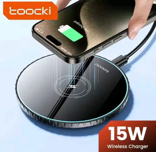 Carregador Wireless 15W Toocki - Carregamento Rápido e Seguro
