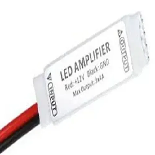 Amplificador Sinal Fita Led Rgb 5050 3528 Conector Repetidor   0739