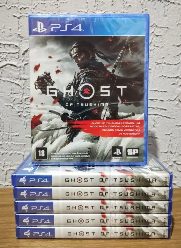Ghost Of Tsushima Ps4 Lacrado (Aceitamos seu jogo usado como pagamento)