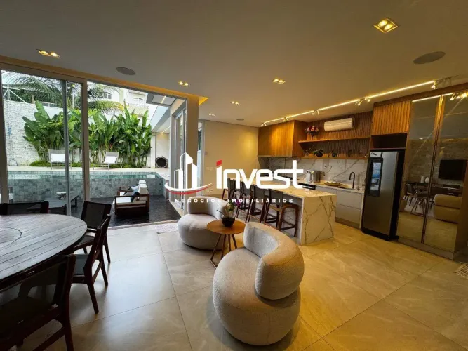 Casa a venda com 4 Suites com closet, varanda gourmet moderna com churrasqueira, piscina b