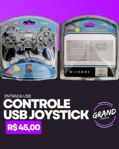 Controle USB joystick computador