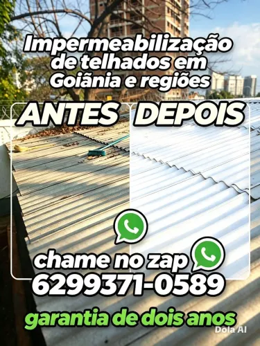 Impermeabilização de telhados x pintor