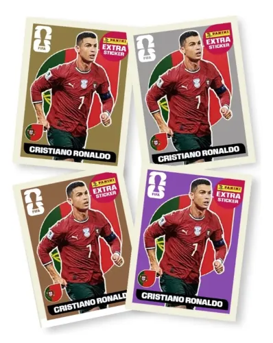 4 legends CRISTIANO RONALDO 2026 figurinhas