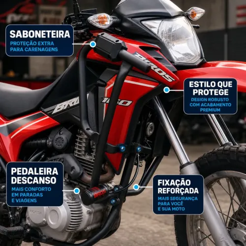 ? Protetor de Carenagem Reforçado com Pedaleira e Saboneteira