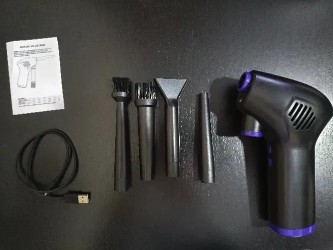Soprador de Ar Usb Para Limpeza de Computador, Todas as Peças, Usado apenas 2 vezes