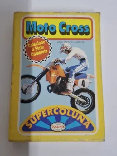 Jogo De Cartas Super Coluna Moto Cross Antigo Estilo Super Trunfo