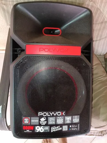 Caixa Polyvox 600W Na Garantia Com Nota Fiscal!