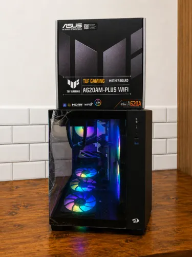 PC DDR5 Am5 1TB SSD M2 16GB RGB Placa Mãe Asus com RTX 5060TI