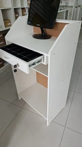Balcao caixa box cor branca