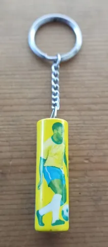 Antigo chaveiro Pilha Ray-o-vac - Pelé - Anos 1970