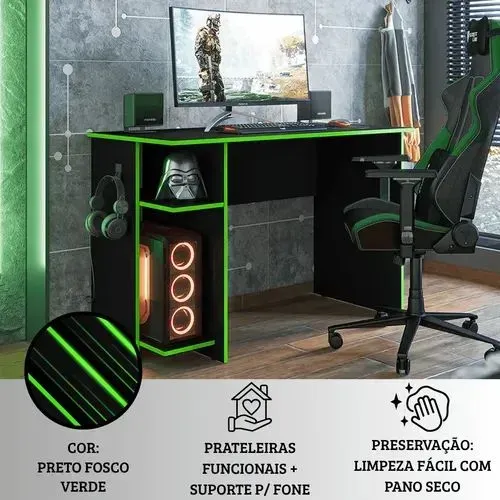 Mesa Gamer Verde