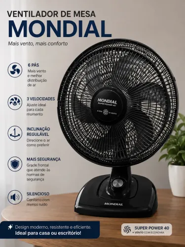 Ventilador de mesa