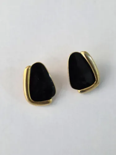 Brincos vintage de pressao monet