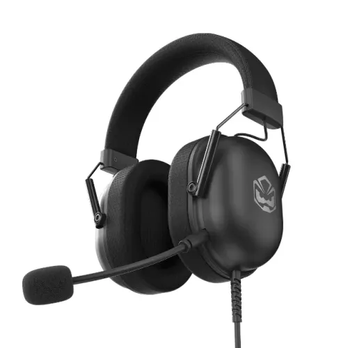 Headset Gamer PCYES Kamar Black Vulcan USB Driver 50mm Microfone Destacável