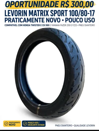 Pneu (dianteiro)Twister,cb 300,fazer 250 100/80-17