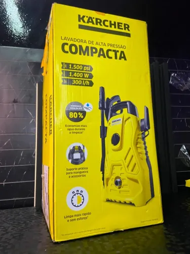 Lavadora de Alta Pressão Karcher Compacta 1500 PSILibras 1400W 300Lh com Aplicador de Dete