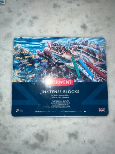 Giz Aquarelável DERWENT 24 Cores (Aquarela)
