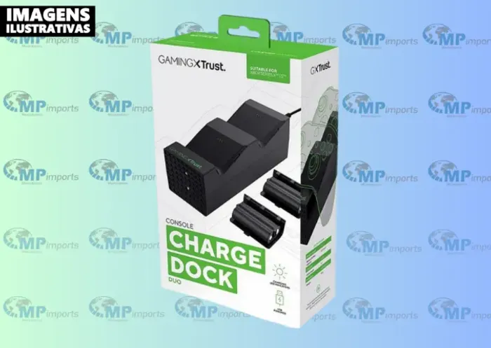 Loja MP Imports: Carregador Duplo GXTrust 250 para Controle Xbox Series X/S, 2 Baterias