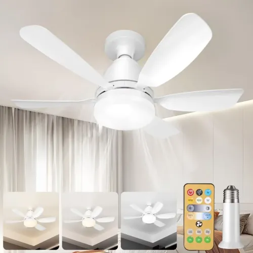Ventilador de teto com luminária 