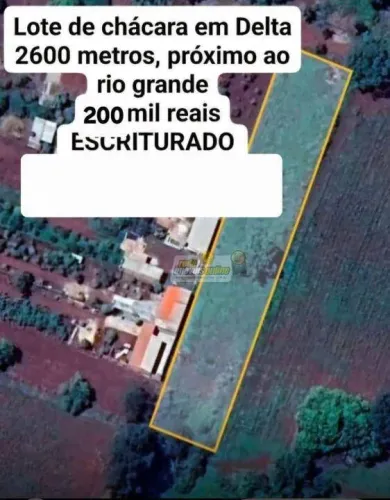 Terreno à venda, 2624 m² por R$ 200.000,00 - Zona Rural - Delta/MG
