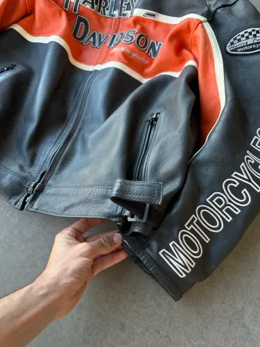Jaqueta biker couro legítimo boxy 