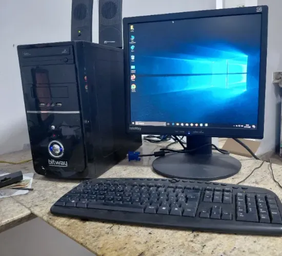 Computador Completo Intel Hd 500 Ram 4Gb Ddr3 Monitor 17 Perfeito