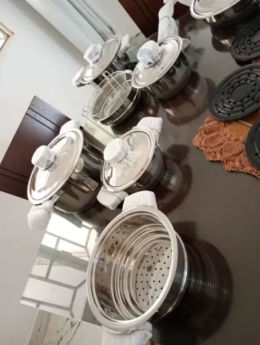 Kit panelas novas nunca usadas aço cirúrgico 