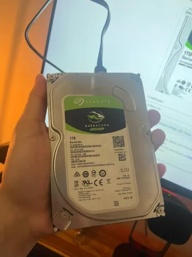 HD Seagate BarraCuda 1TB 7200RPM 3,5" SATA 100%