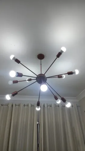 Luminária lustre 12 lâmpadas