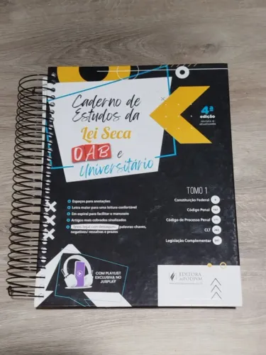 Caderno de Estudos Lei Seca OAB Tomo 1 e 2 - Universitário - Seminovos