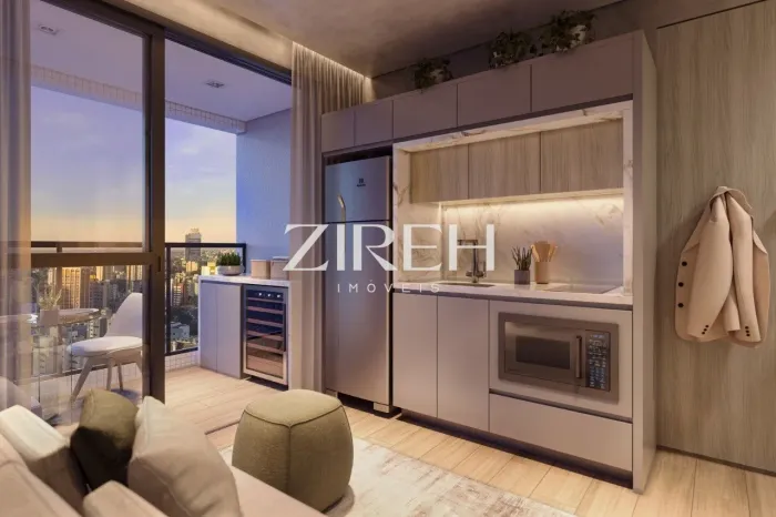 STUDIO À VENDA NO AYA RESIDENCES, SENDO 1 SUÍTE EM CONDOMÍNIO CLUBE, NO CENTRO DE CURITIBA