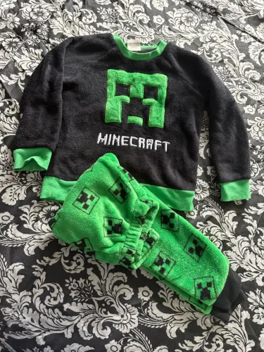 Pijama Quente Infantil Minecraft