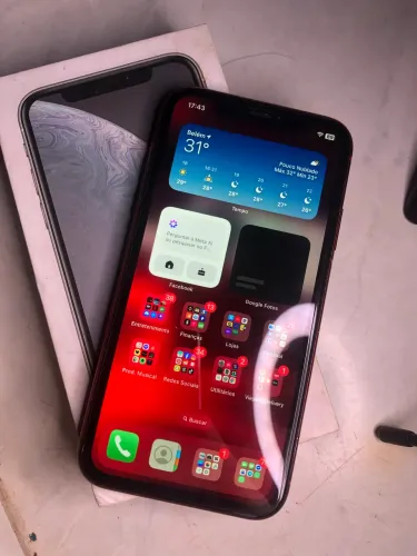 iPhone XR, 64Gb - iCloud Livre, caixa e carregador - Face ID Off