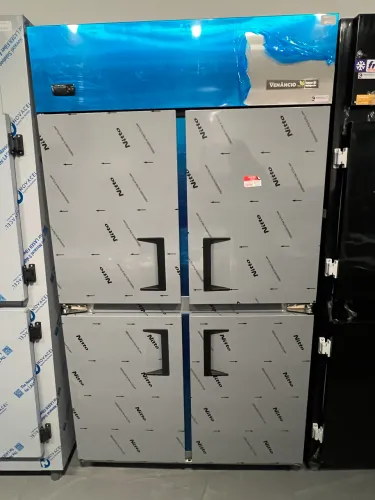 Geladeira comercial industrial 4 portas inox - nova