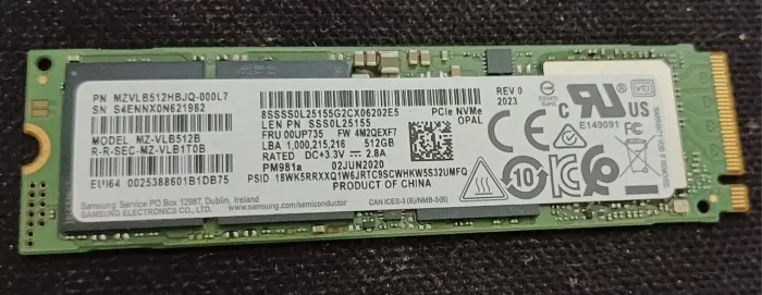 SDD NVme 512gb