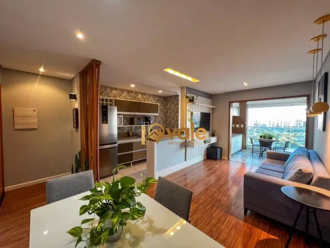 Apartamento com 1 dormitório para alugar, 57 m²- Vila Ema - São José dos Campos/SP