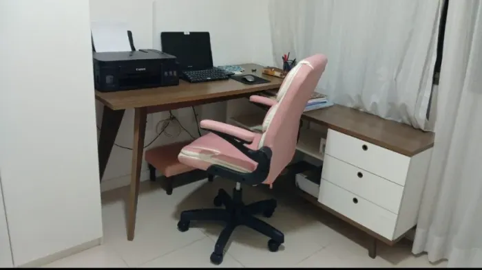 Cadeira em couro confortável