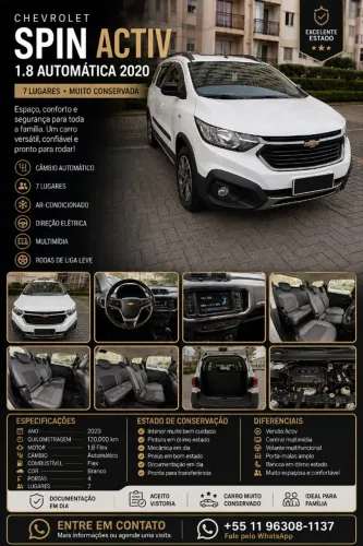 Chevrolet Spin Activ7 1.8 8V Econo.flex 5P Aut. 2020