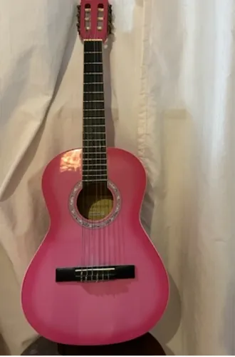 Violão Rosa para pequeno gianini